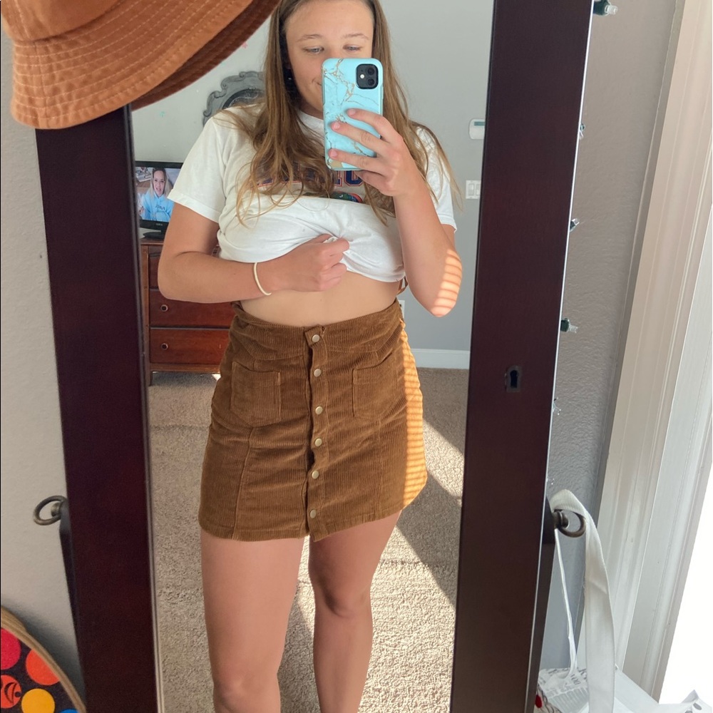 corduroy skirt from local boutique